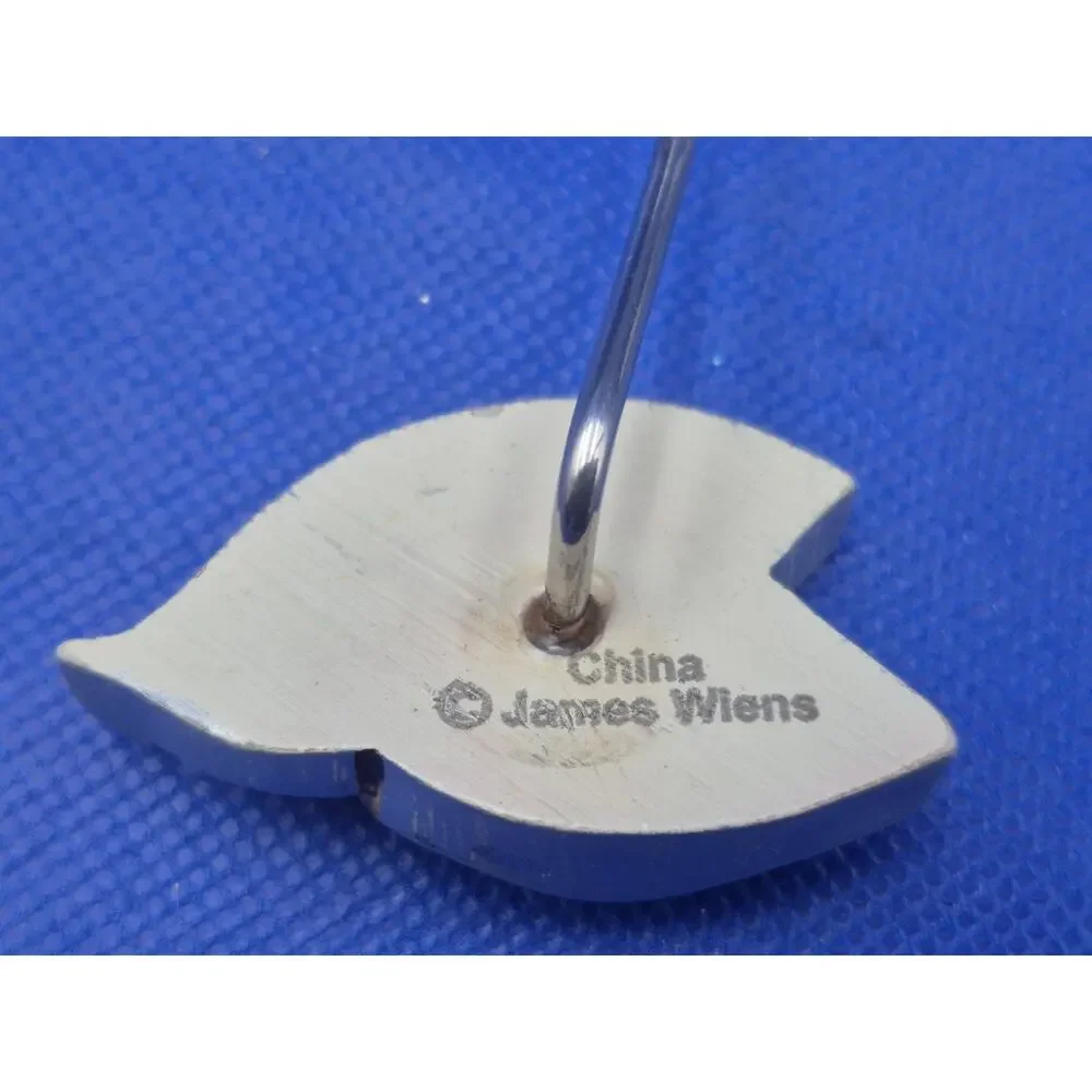 James Wiens Silvertone Double Leaf Shower Curtain Hooks Set of 12 Resin & Metal